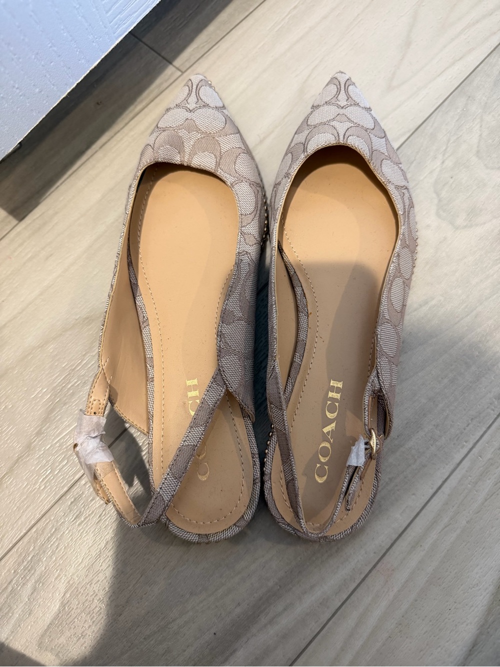 COACH Women’s Claire Slingback Pointed Toe Skimmer Flat - 9 NWOT
